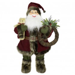 Père noël géant 60cm Ippolito figurine pour décoration de noel