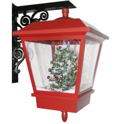 Lanterne Murale à Leds avec fontaine à neige 45cm 