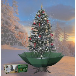 Sapin de Noël avec neige tombante en chute 75cm vert