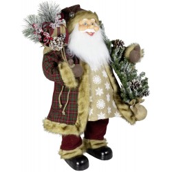 Père noël géant Benji80 Figurine pour décoration de noel et vitrine