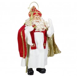 Figurines Père noël géant Cardinal 11. Décoration noel vitrine magasin