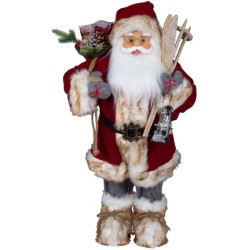 Père noël géant 60cm Osias figurine pour décoration de noel et vitrine