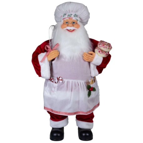 Père noël géant Roméo80 Figurine pour décoration de noel et vitrine